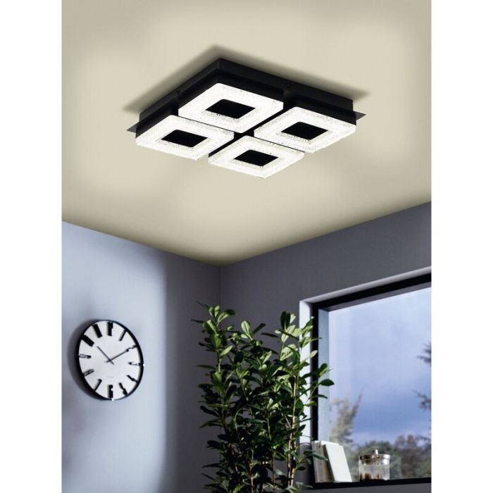 Sort design plafond stål, Arjo, 4W, 3000K LED