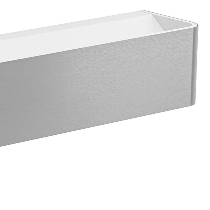 Nikkel modern væglampe badeværelse aluminium, Rafael, 26,5W, 3000K LED, IP44