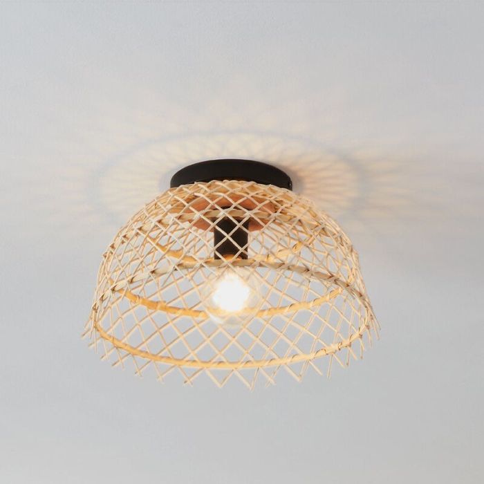 Rattan plafond brun, Alida