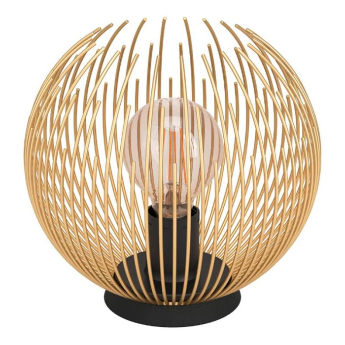 Guld industri bordlampe aluminium, Keimpe, med brytare
