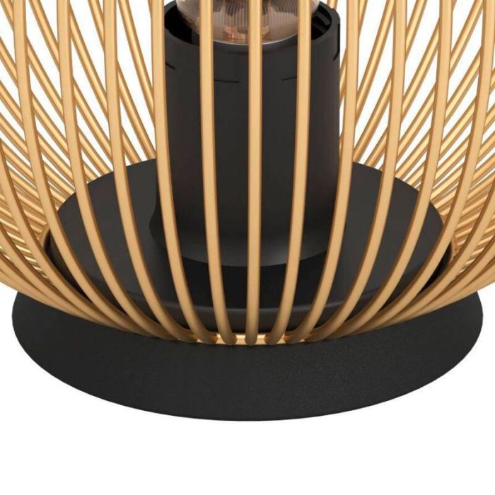 Guld industri bordlampe aluminium, Keimpe, med brytare