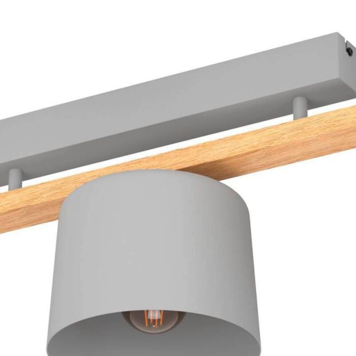 Træ loftlampe grå, Jeannot