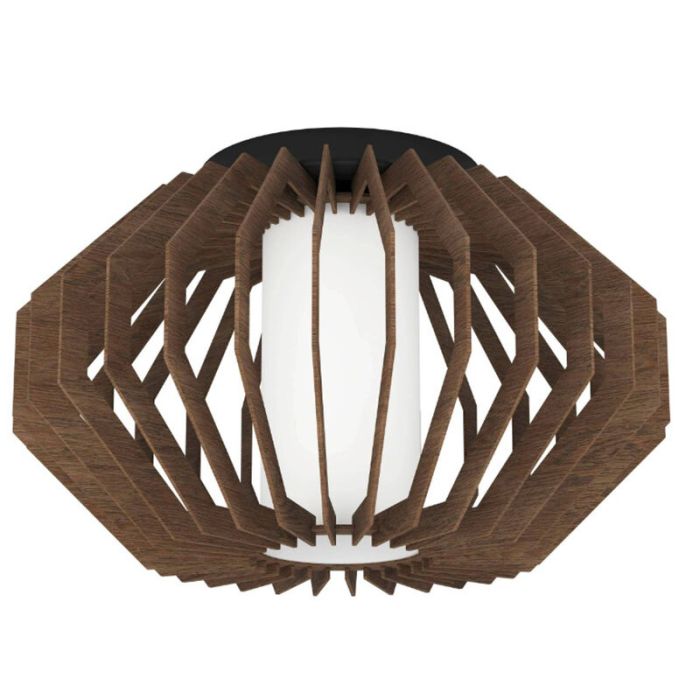 Træ loftlampe brun, Lianda