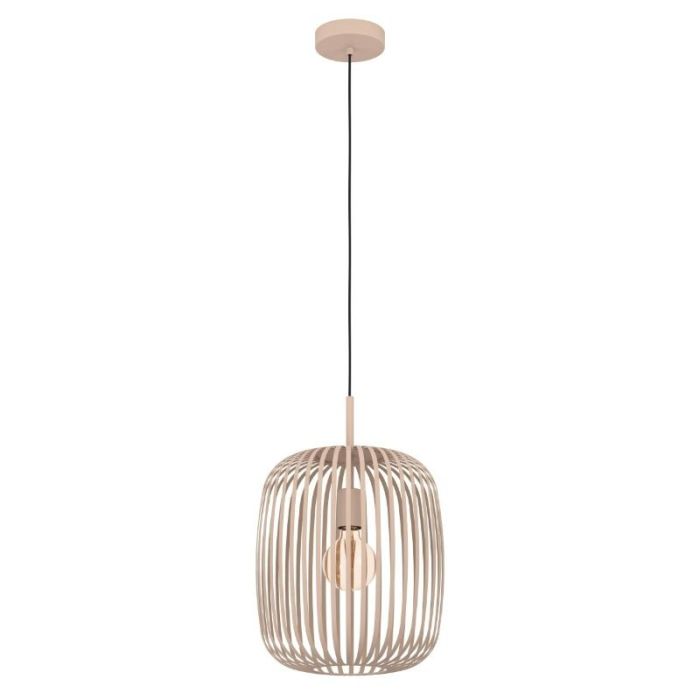 Beige industri pendler lampe aluminium, Pietro
