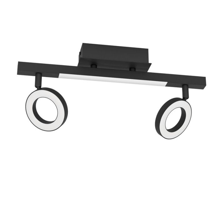 Sort modern loftspot aluminium, Madelinde, 3,2W, 3000K LED
