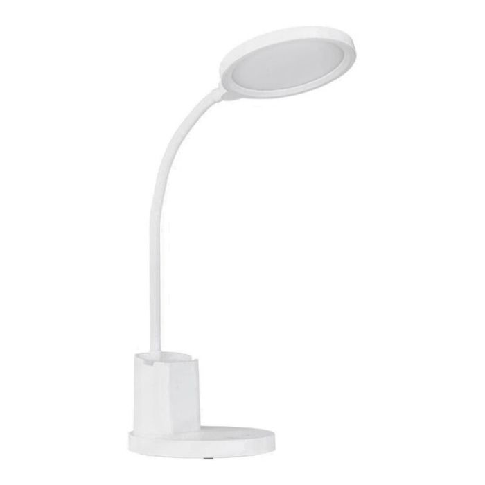 Hvid bordlampe plast, Vinnie, 2,1W, varm til kold hvid justerbar LED, 3 trins lysdæmper