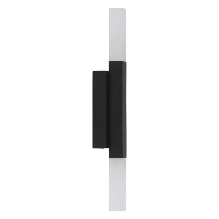 Sort modern spejllampe aluminium, Yolande, 5,5W, 3000K LED, IP44