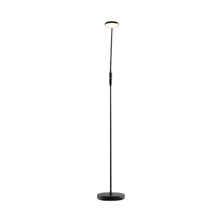 Modern læselampe gulv sort, Salvador, 5W, 3000K LED, med brytare