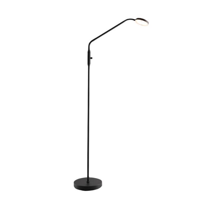 Modern læselampe gulv sort, Salvador, 5W, 3000K LED, med brytare
