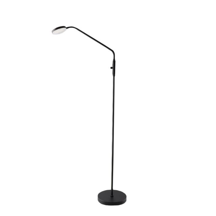 Modern læselampe gulv sort, Salvador, 5W, 3000K LED, med brytare