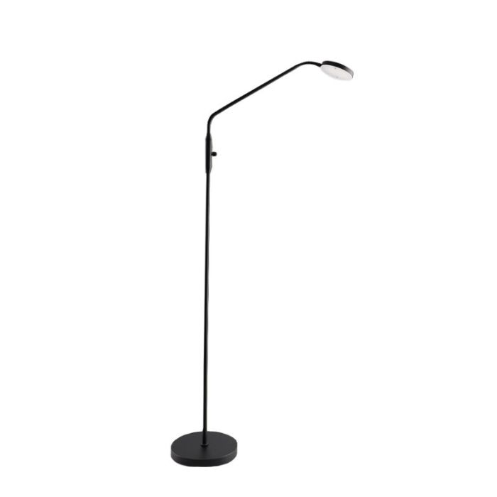 Modern læselampe gulv sort, Salvador, 5W, 3000K LED, med brytare