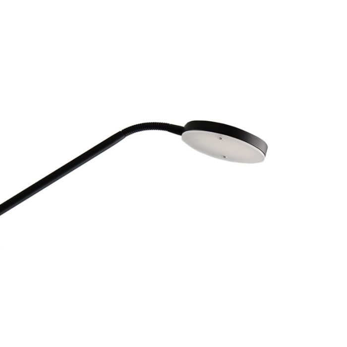 Modern læselampe gulv sort, Salvador, 5W, 3000K LED, med brytare