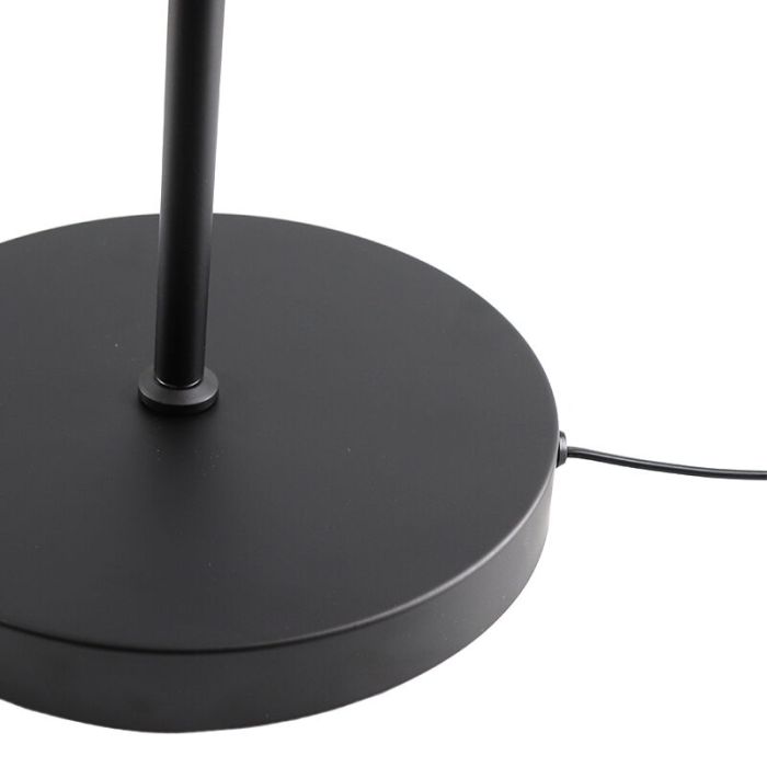 Modern læselampe gulv sort, Salvador, 5W, 3000K LED, med brytare