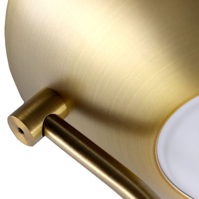 Modern læselampe gulv messing, Salvador, 18W, 3000K LED, med brytare