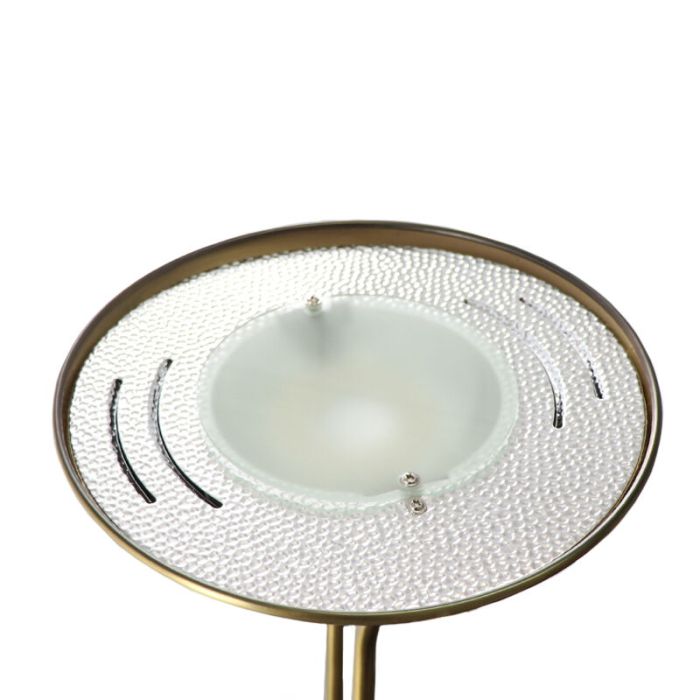 Modern læselampe gulv messing, Salvador, 18W, 3000K LED, med brytare