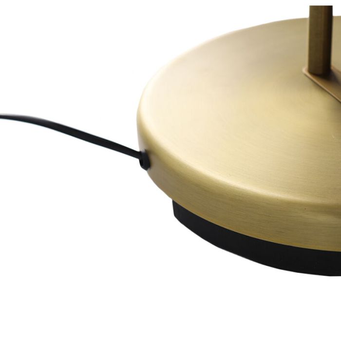 Modern læselampe gulv messing, Salvador, 18W, 3000K LED, med brytare