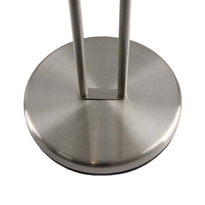 Modern læselampe gulv nikkel, Salvador, 18W, 3000K LED, med brytare