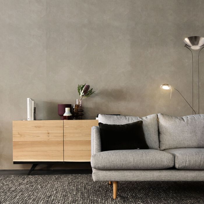 Modern læselampe gulv nikkel, Salvador, 18W, 3000K LED, med brytare