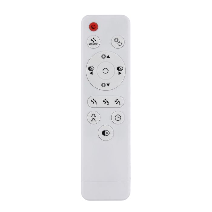 Sort design loftventilator metal, Maha, 36W, varm til kold hvid justerbar LED, med fjärrkontroll