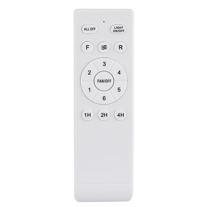 Brun rustik loftventilator metal, Naduah, 22W, white switch LED, med fjärrkontroll