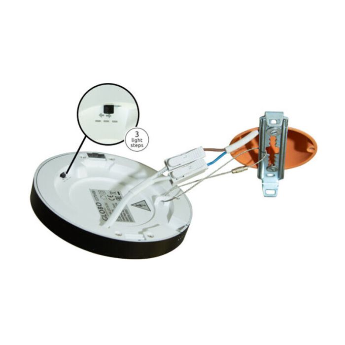 Hvid plafond plast, Cage, 6W, justerbar lysfarve LED