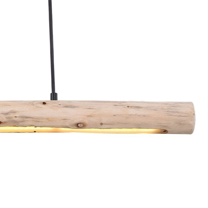 Træ pendler lampe brun, Abbas, 15W, 3000K LED