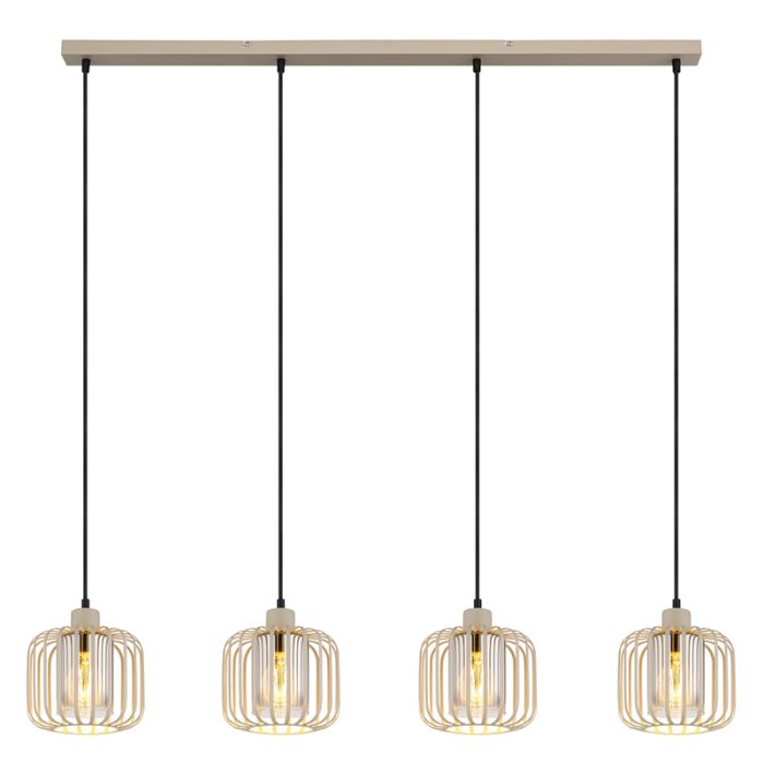 Beige industri pendel lampe spisebord metal, Jolanda