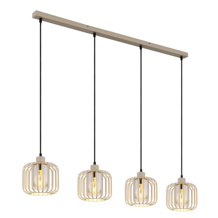Beige industri pendel lampe spisebord metal, Jolanda