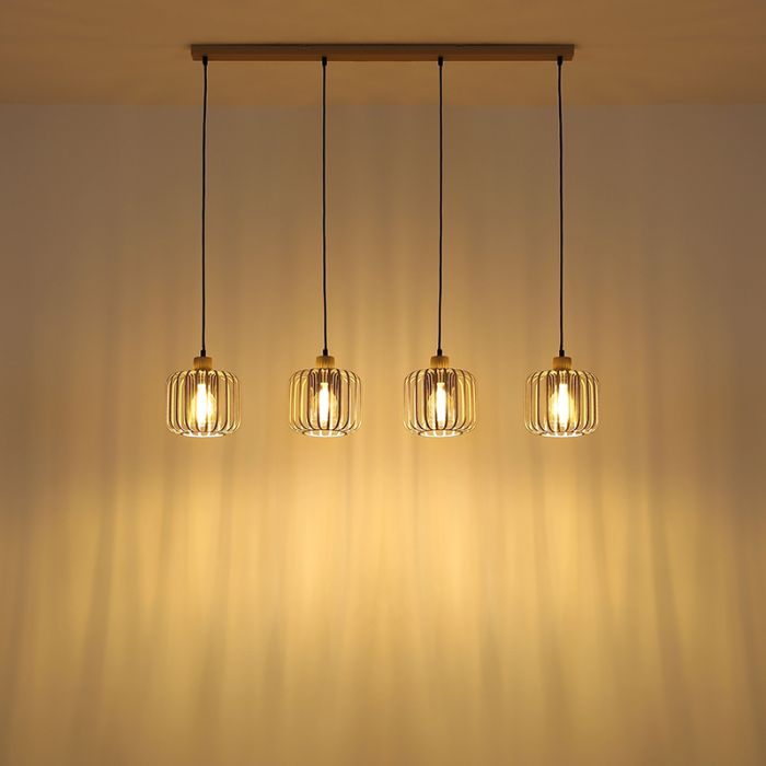 Beige industri pendel lampe spisebord metal, Jolanda