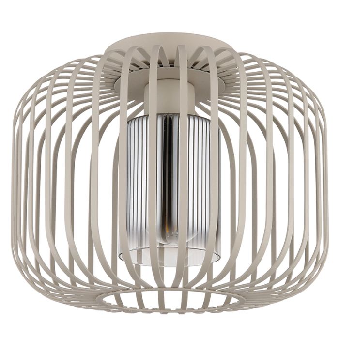 Beige industri loftlampe metal, Jolanda