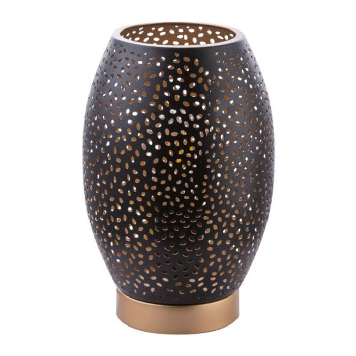 Sort modern bordlampe metal, Bilboa