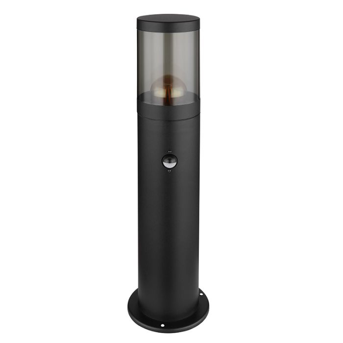 Sort modern udendørslampe rustfrit stål, Lambert, IP44