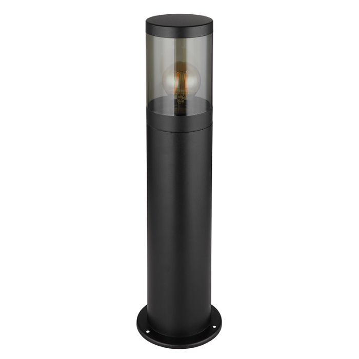 Sort modern udendørslampe rustfrit stål, Lambert, IP44