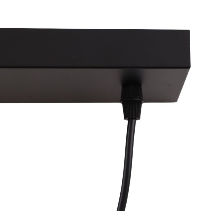 Aluminium pendler lampe uden skærm sort, Rika
