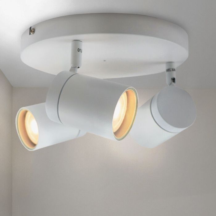 Modern loftspot hvid, Ciara, IP44