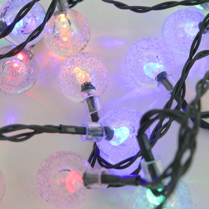 Solcelleledning havebelysning 30 LED multicolor