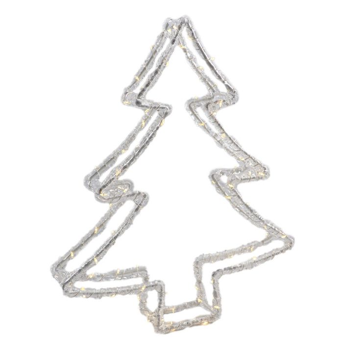 LED-juletræ, 80 varmhvide LED'er, IP44