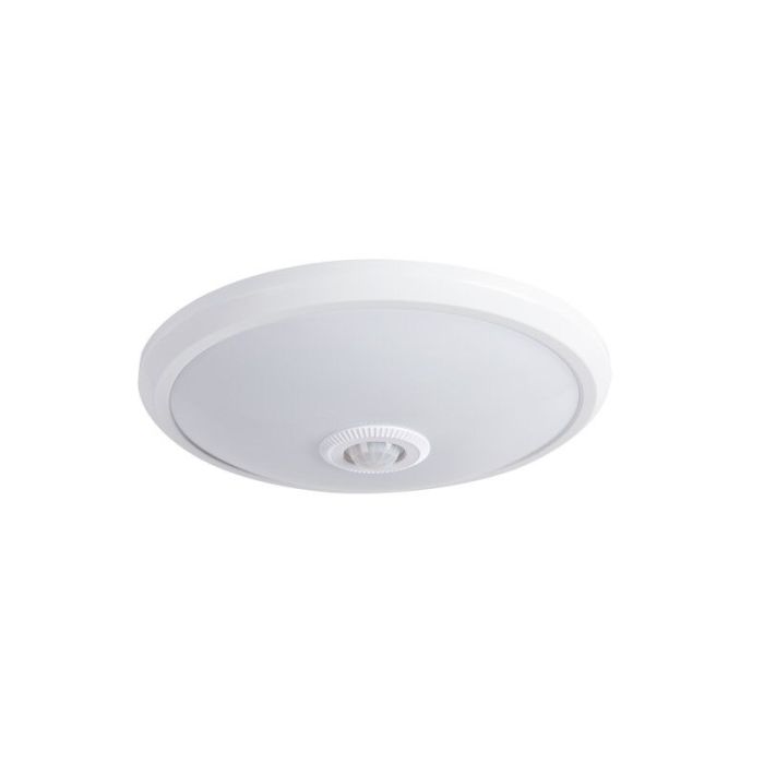 Plast loftslampe med sensor hvid, Leopold, 14W, 4000K LED