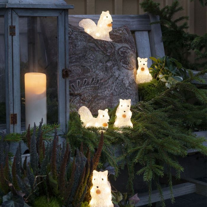 5 LED egern, til indendørs og udendørs
