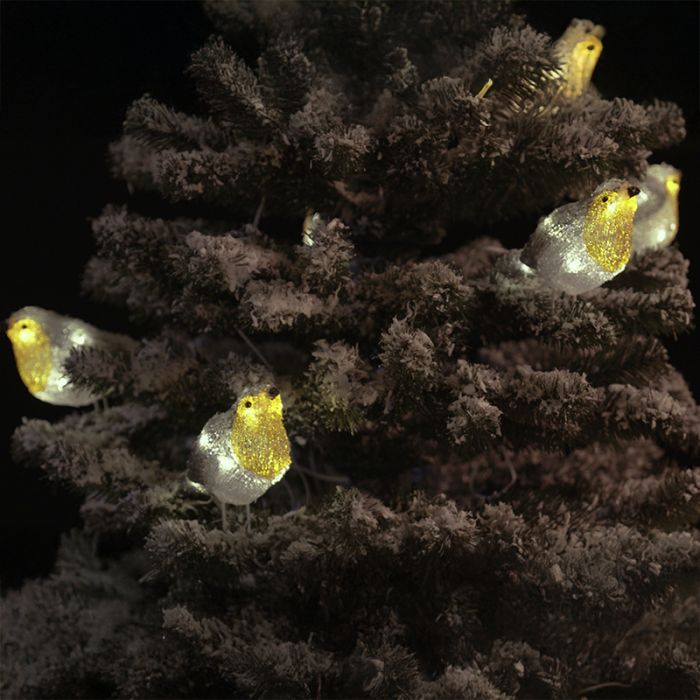 5 LED fugle, til indendørs og udendørs