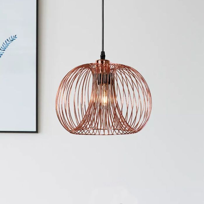 Kobber pendler lampe modern, Vinti
