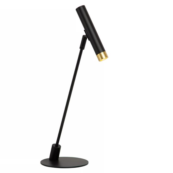 Sort bordlampe modern, Alec, med brytare