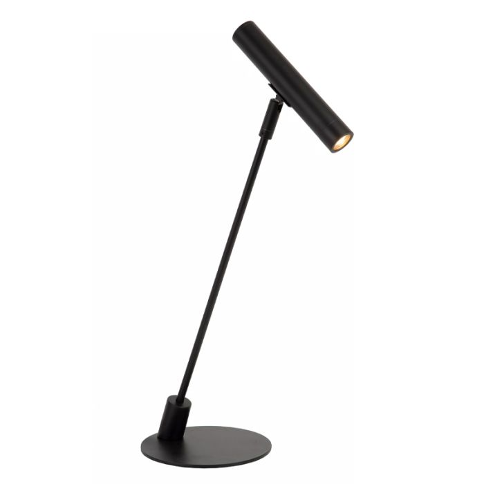 Sort bordlampe modern, Alec, med brytare