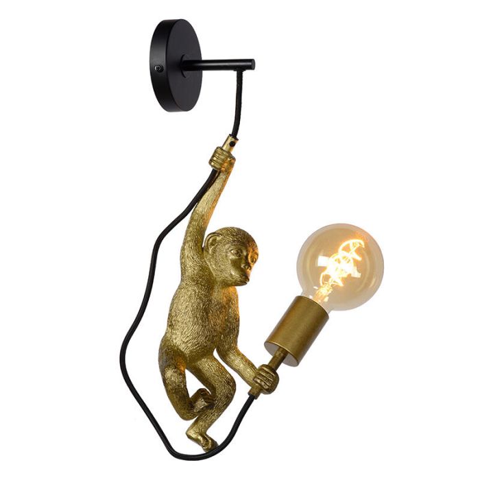 Sort væglampe retro, Extravaganza Chimp