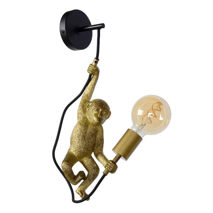 Sort væglampe retro, Extravaganza Chimp