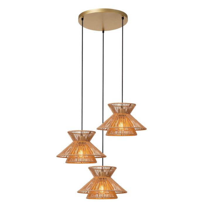 Rattan pendler lampe brun, Tasman