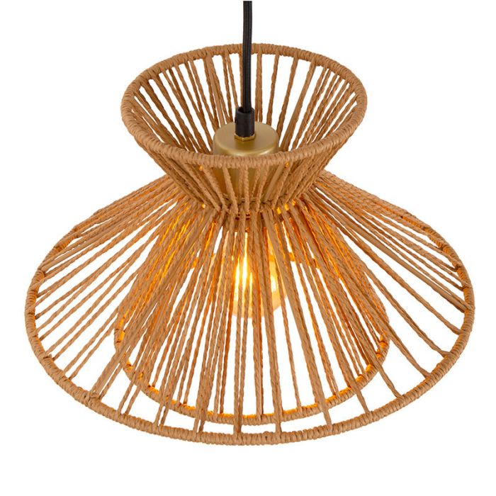 Rattan pendler lampe brun, Tasman