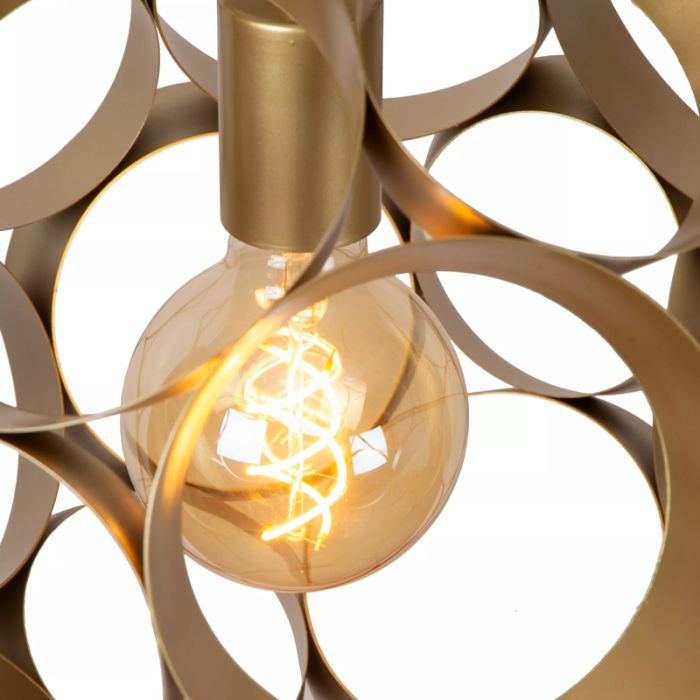 Guld pendler lampe modern, Hannelore
