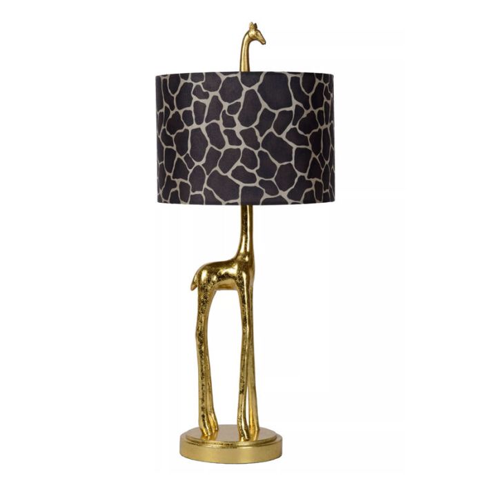 Brun bordlampe retro, Extravaganza Miss Tall, med brytare