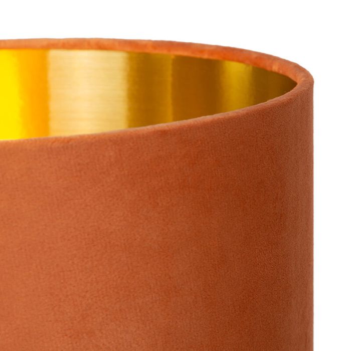Orange bordlampe retro, Esterad, med brytare